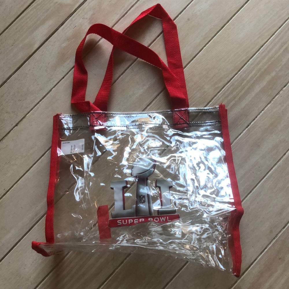 Authentic Super bowl LI plastic tote stadium tote